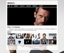 豪斯医生 单页面 电影电视剧主题 带背景音乐
