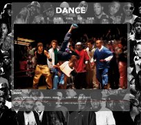 DANCE 舞蹈 单页面 拉丁舞 芭蕾舞 街舞 民族舞主题 简单而有个性