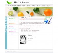 翔设计工作室 单页面 学生期中网页制作作业 技术简单
