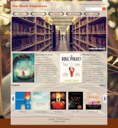 The Book Emporium 13页面 书店书馆主题  外文英文版本 带轮播特效 滚动图片 表单