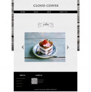 cloud coffee 8页面 外文英文版本 带 设计说明 下拉菜单 图片轮播特效（带PSD 80元）