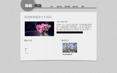 我的网站 5页面 学生个人博客 带背景音乐 flash视频 滚动文字 滚动图片 留言表单