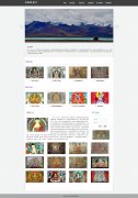 旧物语-唐卡 12页面 Thang-ga 藏族民族文化绘画艺术形式 带JS轮播特效 留言登录表