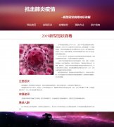 抗击肺炎疫情 5页面 新型冠状病毒知识讲解 科普系列  带设计说明  JS轮播特效