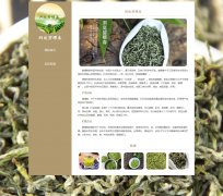 洞庭碧螺春 2页面 茶叶主题