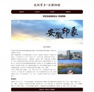 我的家乡-安徽铜陵 4页面 家乡旅游主题  HTML5+CSS3 带 滚动文字