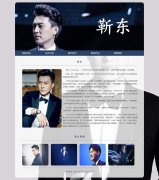 靳东 5页面 明星介绍 带设计说明 