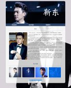 靳东 3页面 明星介绍 带设计说明 