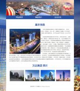 万达集团 3页面 房地产企业介绍 带设计说明 