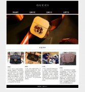 古驰GUCCI 4页面 全球奢侈品品牌 电商企业主题 带设计说明 flash轮播动画 JS图片轮播特效 html5+css3