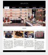 古驰GUCCI 6页面 全球奢侈品品牌 电商企业主题 带设计说明 flash轮播动画 JS图片
