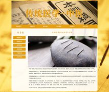 传统医学-中医 6页面 汉医 HTML5  带设计说明 JS图片轮播特效