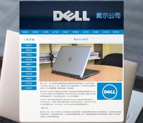 Dell 戴尔公司 10页面 世界500强企业 数码电脑设备服务器提供商 HTML5  带设计说明