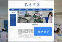 临床医学 6页面 学科专业介绍 HTML5 带设计说明 JS图片轮播特效 登录表单
