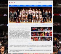 哈基姆·奥拉朱旺（Hakeem Olajuwon）19页面 NBA篮球体育明星 带在线视频 设计说明