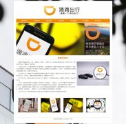 滴滴出行 7页面 出行平台企业 滴滴打车公司 带 设计说明 JS图片轮播特效 留言表单