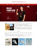 安踏体育用品有限公司 5页面  国货服装鞋服品牌 体育用品企业 HTML5  带设计说