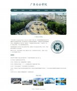 广东白云学院 7页面 民办全日制普通本科高校 学校主题 HTML5+CSS3布局  带设计说