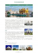 印度首都新德里 城市介绍 单页面 HTML5+CSS3布局
