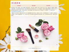 香色传奇网 3页面 化妆品彩妆护肤主题 版本E 带JS图片轮播特效