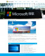 美国微软（Microsoft）7页面 美国跨国科技企业 电脑软件提供商 世界品牌500强 