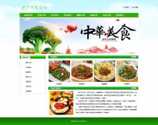 中华饮食文化 8页面 美食菜系介绍 带背景音乐 本地视频 留言表单
