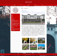 苏州大学 3页面 苏大 国家“双一流”建设高校 学校主题 HTML5 带设计说明 JS图片