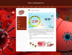 慢性乙型病毒性肝炎 9页面 乙肝 医学科普 HTML5 带设计说明 JS图片轮播特效 注册