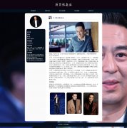 演员张嘉益 单页面 人物明星 张嘉译  HTML5 带设计说明 JS图片轮播特效 