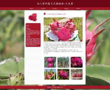 仙人掌科量天尺属植物-火龙果 5页面 水果科普 HTML5 带设计说明 JS图片轮播特效