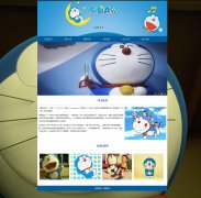 哆啦A梦 8页面 日本漫画 HTML5 带设计说明 背景音乐 JS图片轮播特效 在线视频 