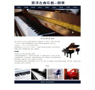 西洋古典乐器-钢琴 11页面 Html5 带设计说明 jquery图片轮播特效 ASP+ACCESS数据库