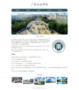 广东白云学院 5页面 大学学校主题 HTML5+CSS3  带设计说明 ASP+ACCESS数据库 注册登