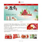 三全食品 5页面 汤圆水饺粽子速冻食品公司 HTML5   带设计说明 JS轮播特效  ASP
