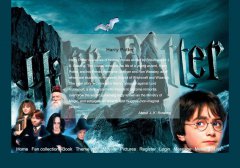 Harry Potter 20页面 留学生英文 魔幻文学小说 哈利·波特 带PSD设计稿 Flash欢迎页面
