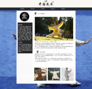 中国武术 10页 中华人民的优秀文化遗产 HTML5 带设计说明 JS轮播特效 ASP+ACCESS数