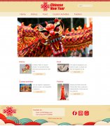 Chinese New Year 5页面 中国春节新年 节日介绍 外文英文主题 