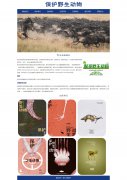 野生动物保护 公益主题 HTML5 带设计说明 JQuery图片轮播特效 asp+access数据库 注册