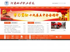 河南地矿职业学院 4页面 学校大学主题 带JS轮播特效 本地视频