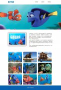 海底总动员 3页面 迪士尼动画片电影 HTML5+CSS3 带JS图片轮播特